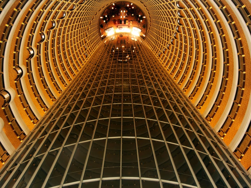 circular tunnel with light at the end